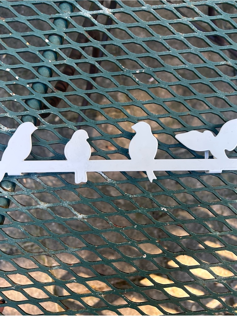 White Decorative Bird Hook Rack